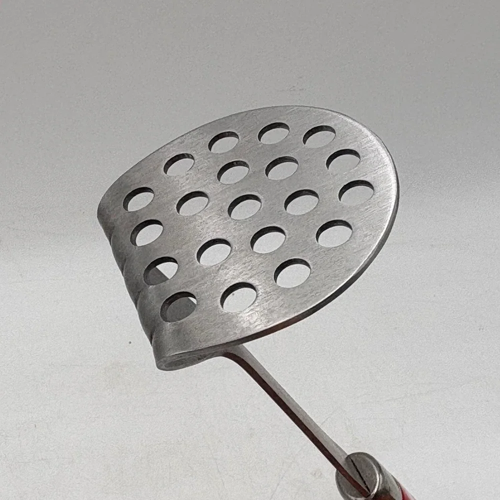The Pioneer Woman Potato Masher Kitchen Tool Red Stainless Steel Riveted